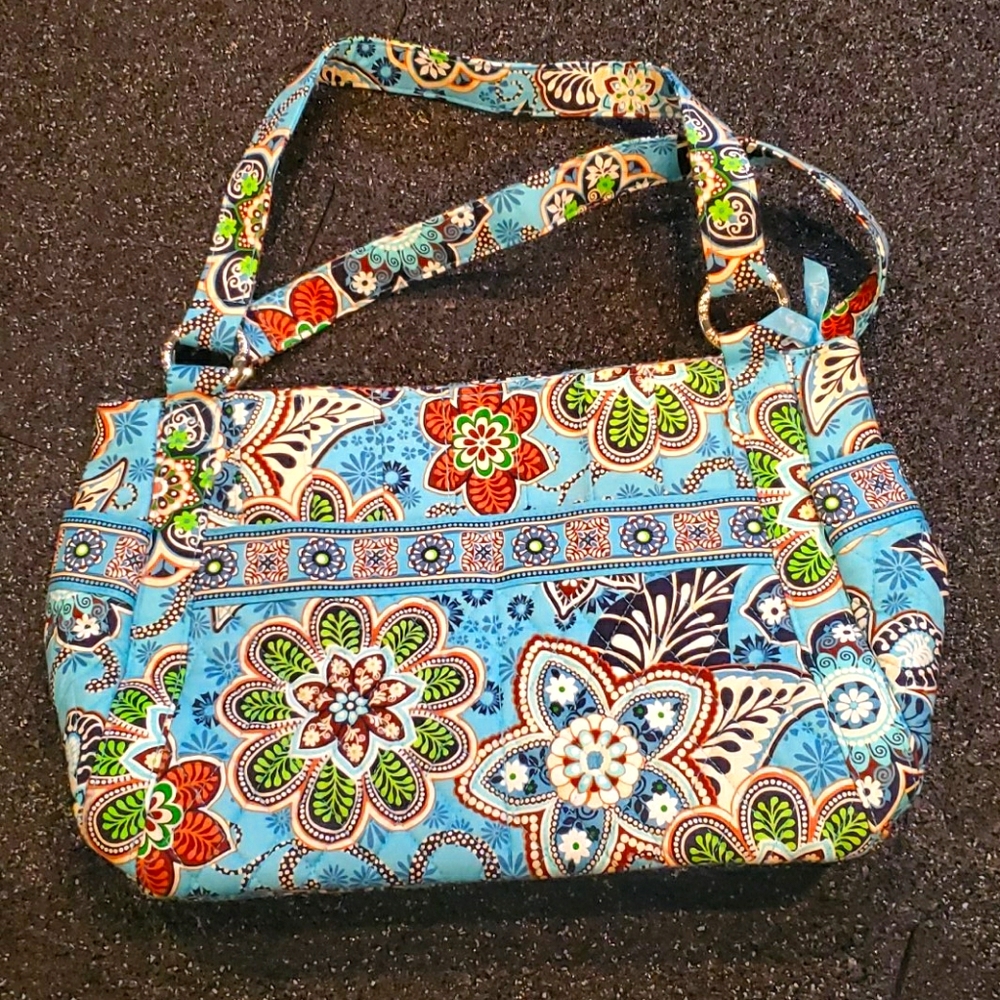 Vera Bradley quilted Bali Blue Stephanie Purse